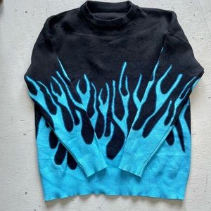 Blue Flame Knit Sweater